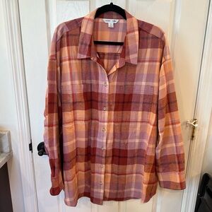 EUC Classic Boyfriend Fit Flannel Shirt